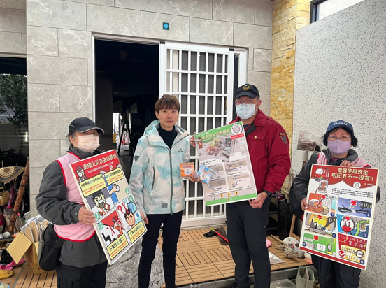 澎湖縣消防局馬公分隊災後訪視 強調關門與火災警報器重要性
