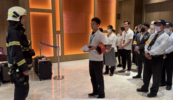 澎湖縣政府消防局指導飯店旅館自衛消防編組 強化應變能力保障旅客安全