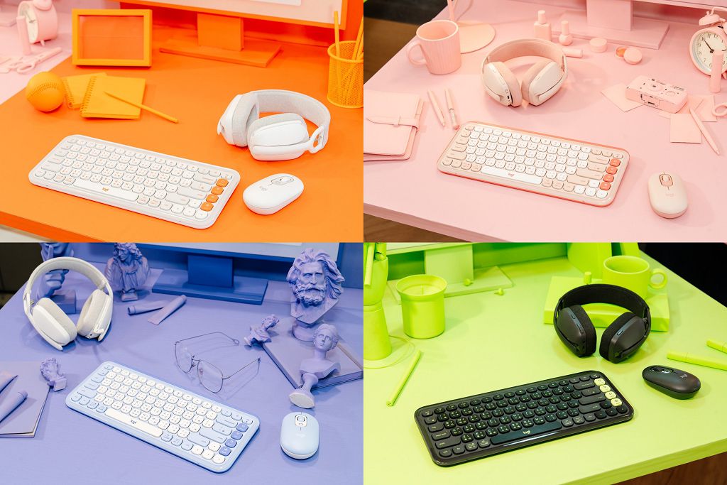 重新定義工作空間,羅技推出新款 Logitech POP ICON 無線藍牙鍵鼠