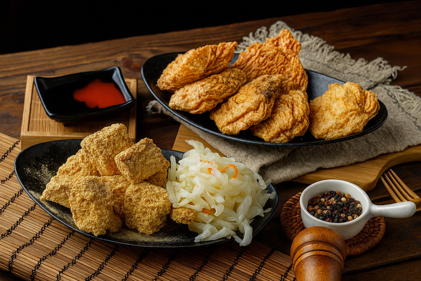 高雄銅板美食推薦 純素臭豆腐搭一口台式泡菜唰嘴絕配