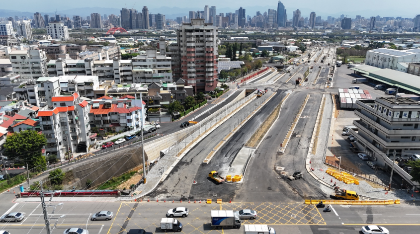 藍線施工免塞爆！臺中市政路延伸成捷運替代道路 5月正式通車