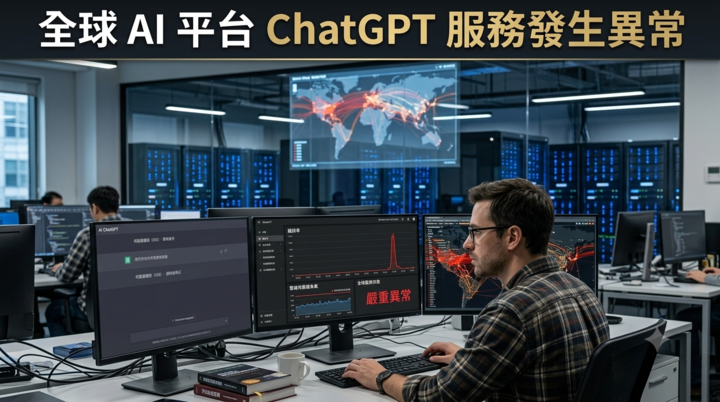 OpenAI ChatGPT今晨傳服務異常　GPT-5.6新模型上線後故障原因待釐清
