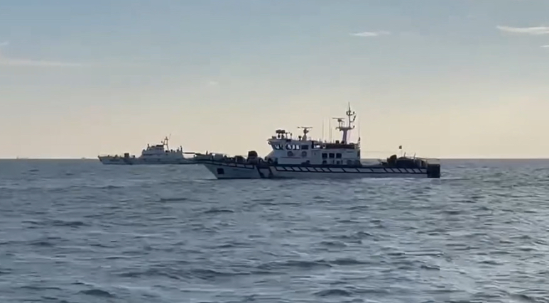 中國海警船再擾金門海域 海巡署派艇對應強勢驅離