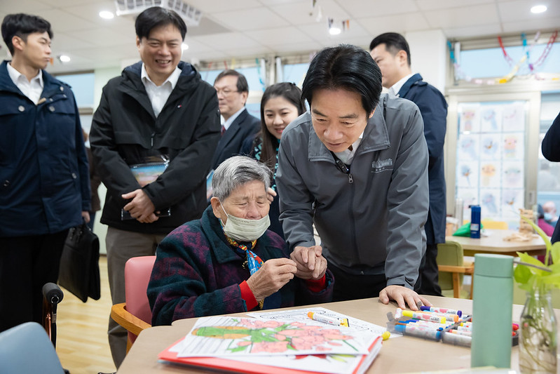 賴清德總統宜蘭行關注高齡照顧　參訪宜蘭長照機構並呼籲立院速審議總預算案、力推長照3.0