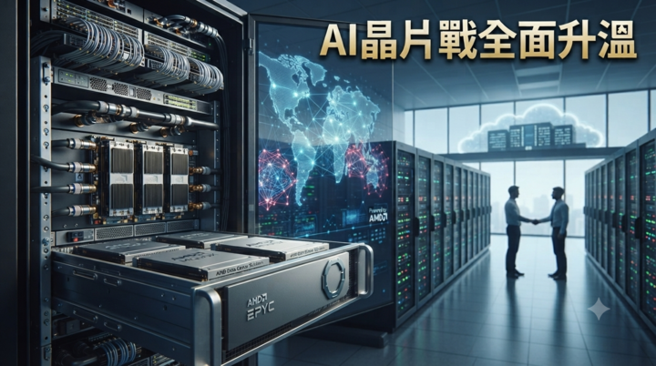 AMD攜手Anthropic簽AI晶片大單　挑戰輝達主導地位　AI伺服器市場競爭升溫