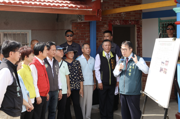 賴清德總統南下視察新營災區　臺南市長黃偉哲：感謝中央與地方攜手修繕家園讓市民安心回家