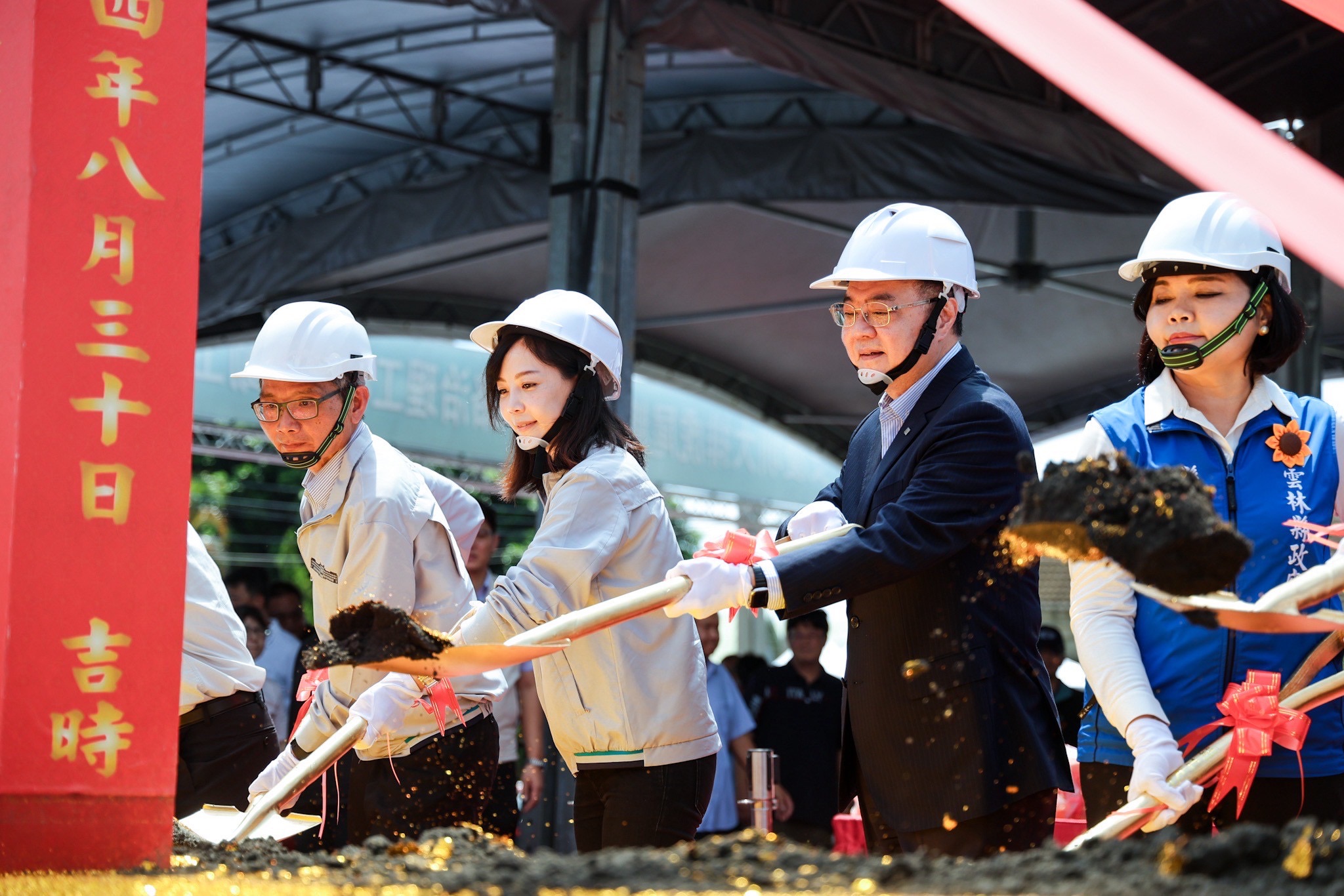 全臺關注！雲林安慶圳大排虎尾糖廠段排水治理開工　行政院長卓榮泰喊話打造文化資產新典範