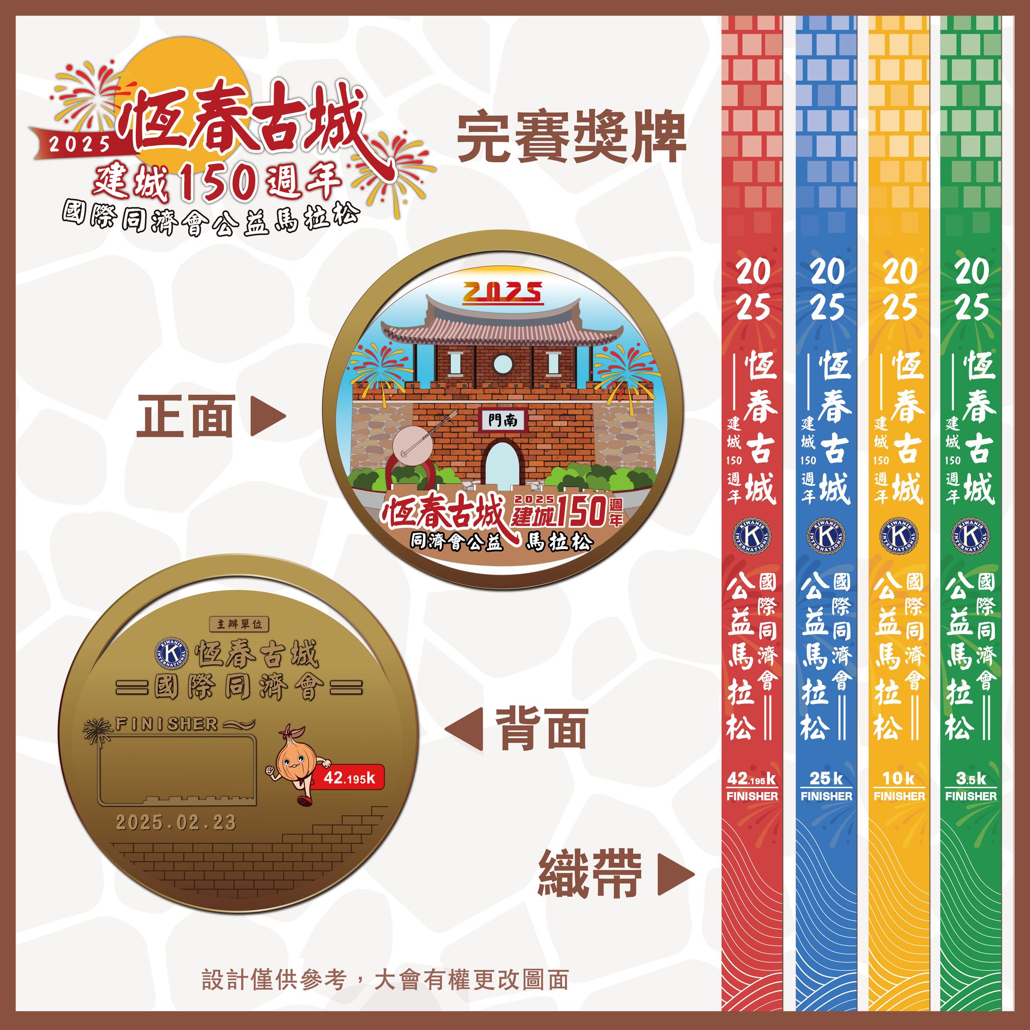 恆春古城150週年慶-2025恆春古城國際同濟會公益馬拉松熱血登場