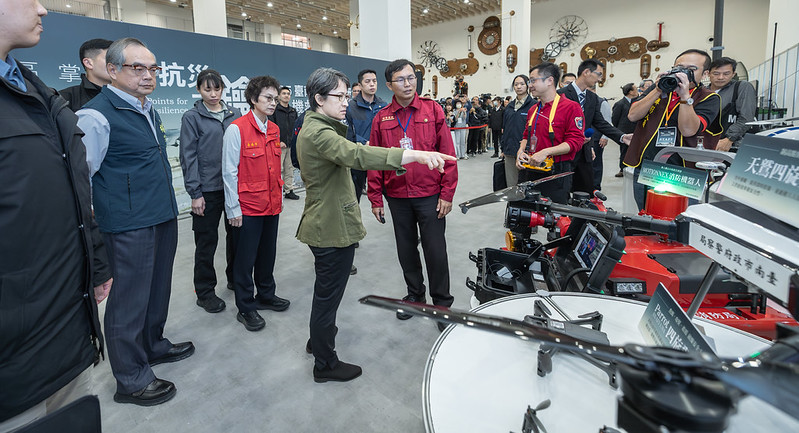 蕭美琴副總統肯定產官研合作無人機救災韌性展演　強調運用科技提升防災及防衛韌性　救災成果持續擴大