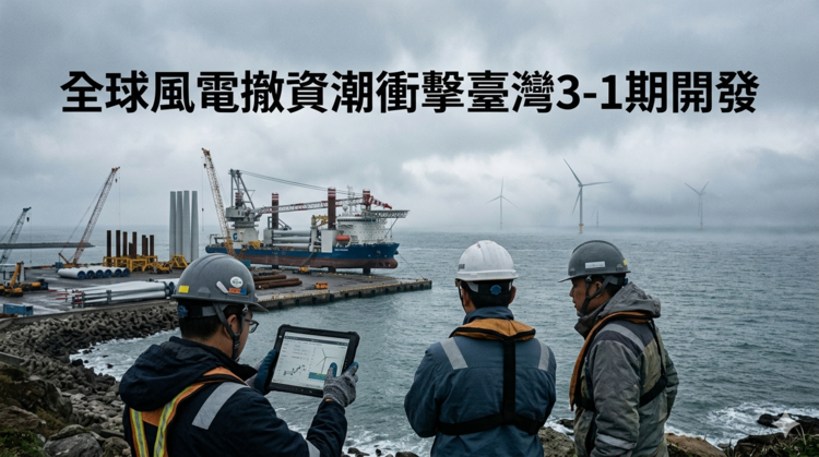 臺灣離岸風電投資再受壓 全球風電撤資潮延燒臺灣離岸市場 法國電力再生能源公司EDF退出蔚藍海彰化計畫衝擊3-1期開發進度引發關注