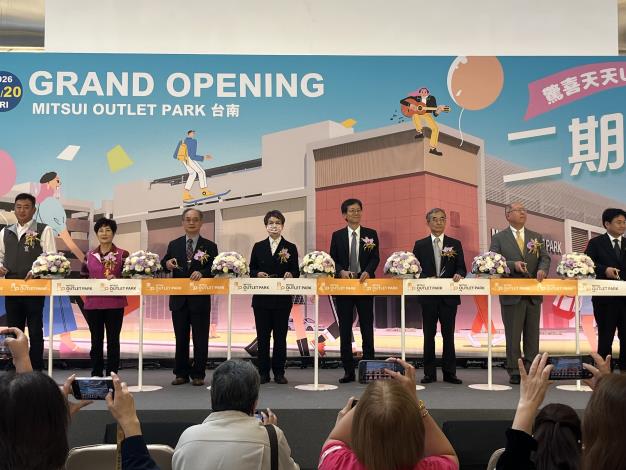 臺南三井Outlet Park二期開幕　50家新店舖打造全新購物體驗新地標