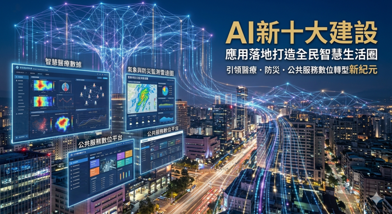 AI新十大建設加速應用落地　打造全民智慧生活圈引領醫療與防災新紀元