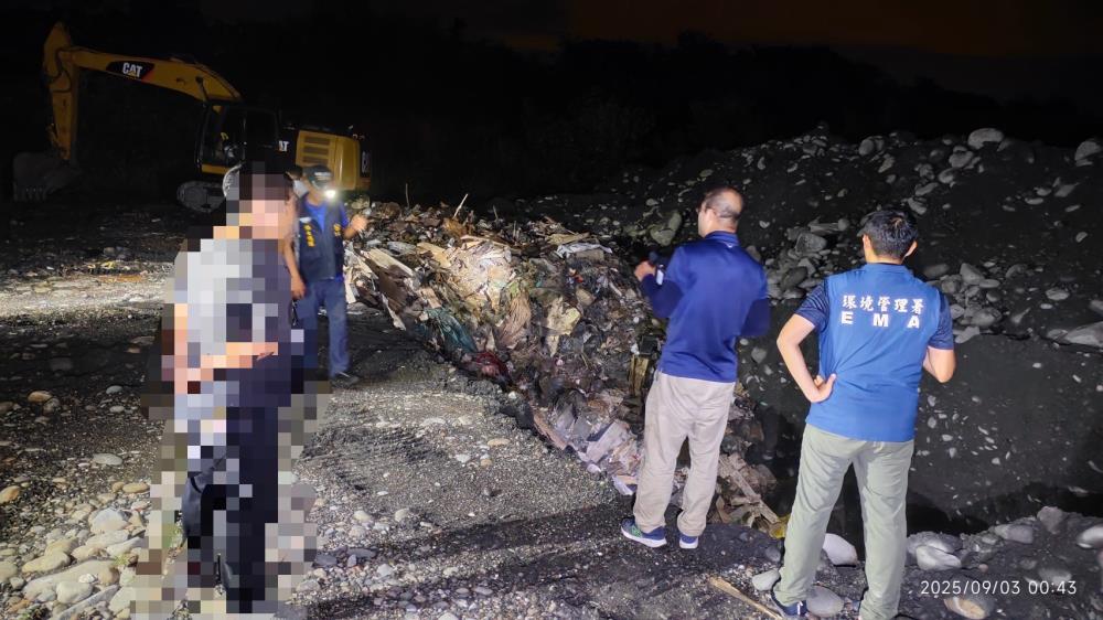 環管署強化科技執法與情資勾稽　會同檢警成功破獲跨縣市非法棄置廢棄物犯罪集團