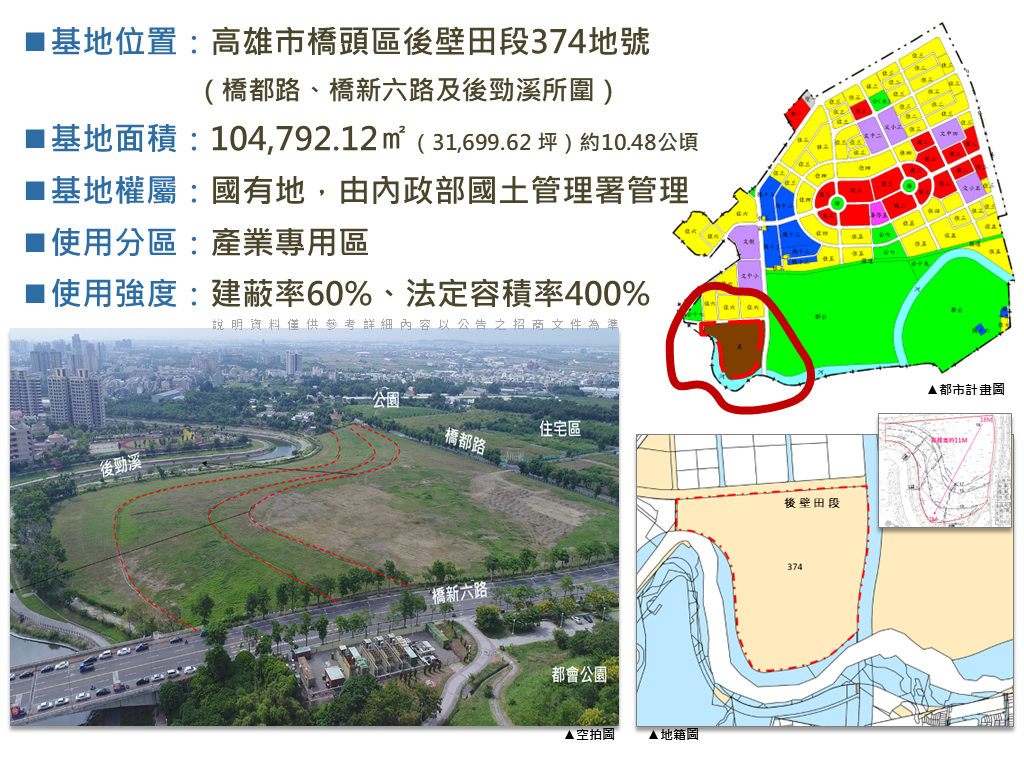高雄新市鎮產業專用區土地10/29公開標租　明年3月開標，投資人千萬別錯過