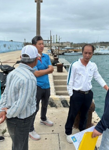 澎湖縣湖西鄉尖山漁港防舷材損壞修復完成 提升漁民作業安全
