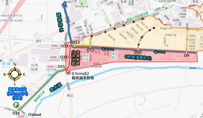 下水道大改革！臺南新營建業O幹線雨水下水道動工 強化排水抗淹能力