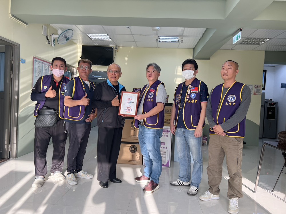 國際同濟會永康同濟會推動公益捐贈　捐贈物資溫暖高雄市私立小天使家園的失依嬰幼兒