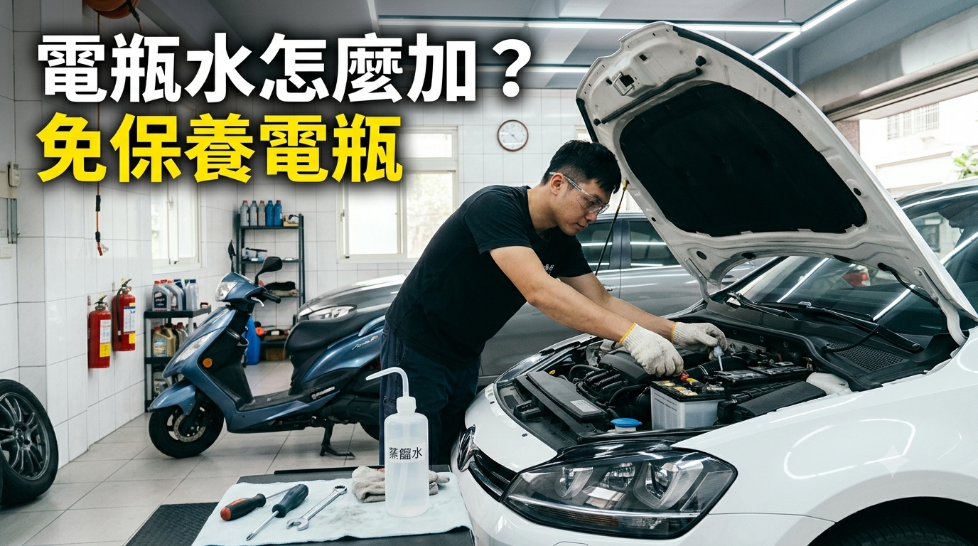 如何補充電瓶水？免保養電瓶可以加嗎？一次看懂正確補充方式