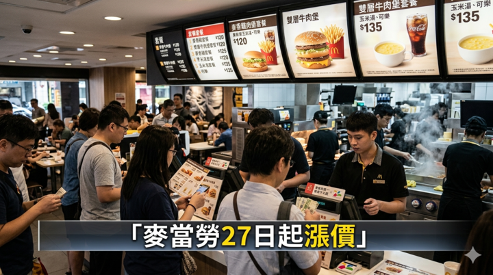 麥當勞再漲價！超值全餐調升5元　雙層麥香魚正式回歸
