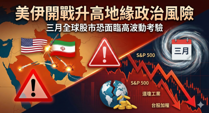 李豫伯教授：美伊開戰效應擴散　升高中東地緣政治風險下，三月全球股市面臨高波動考驗與回檔修正壓力