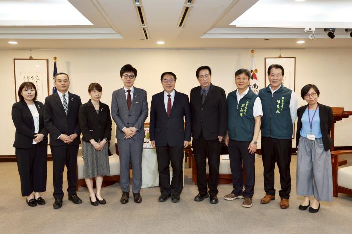 黃偉哲市長接待日本秋田市沼谷純市長 臺南秋田攜手推動日臺青年交流