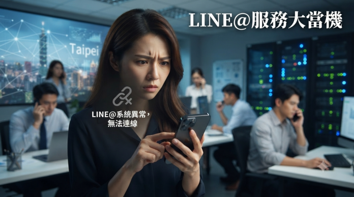LINE@驚傳大當機！全臺用戶反映無法登入　LINE官方緊急釐清服務異常原因