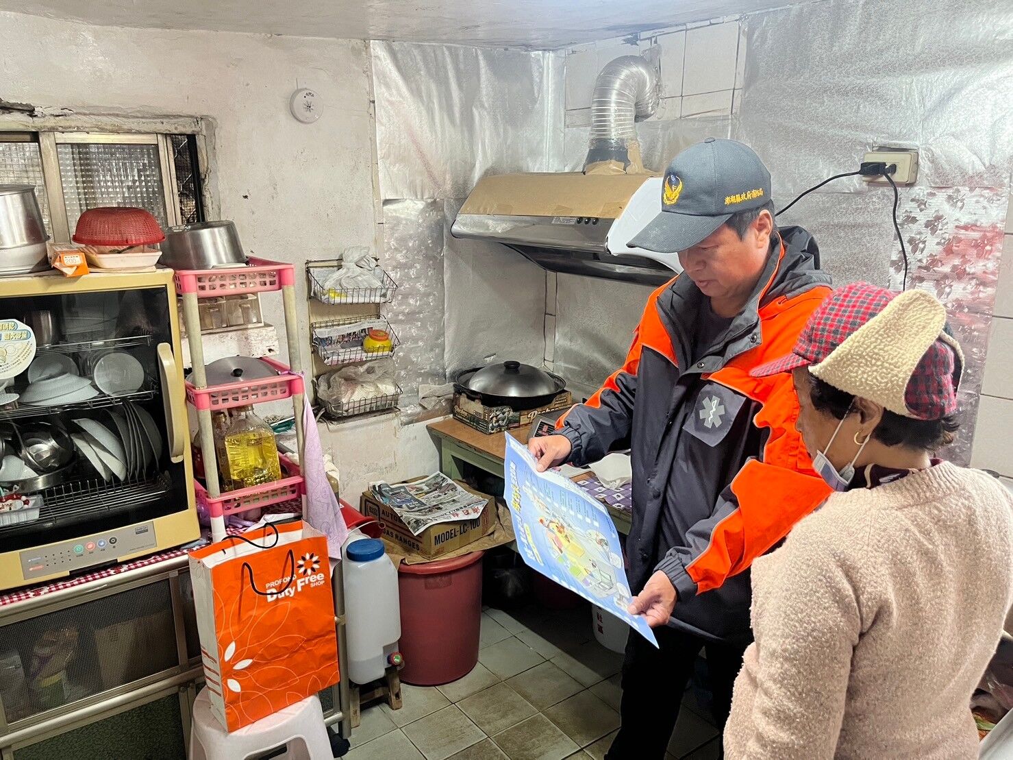 澎湖縣消防局望安分隊強化寒流期間一氧化碳防範宣導