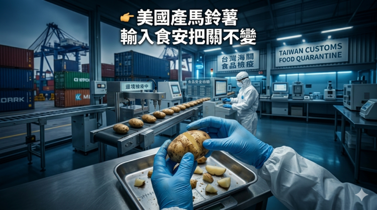 龍葵鹼超標就整批退運或銷燬 行政院重申美國產加工用馬鈴薯輸入標準不變