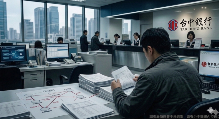 調查局偵破臺中洗錢36億案：台中商銀主管勾結詐欺集團與地產大亨七人遭起訴