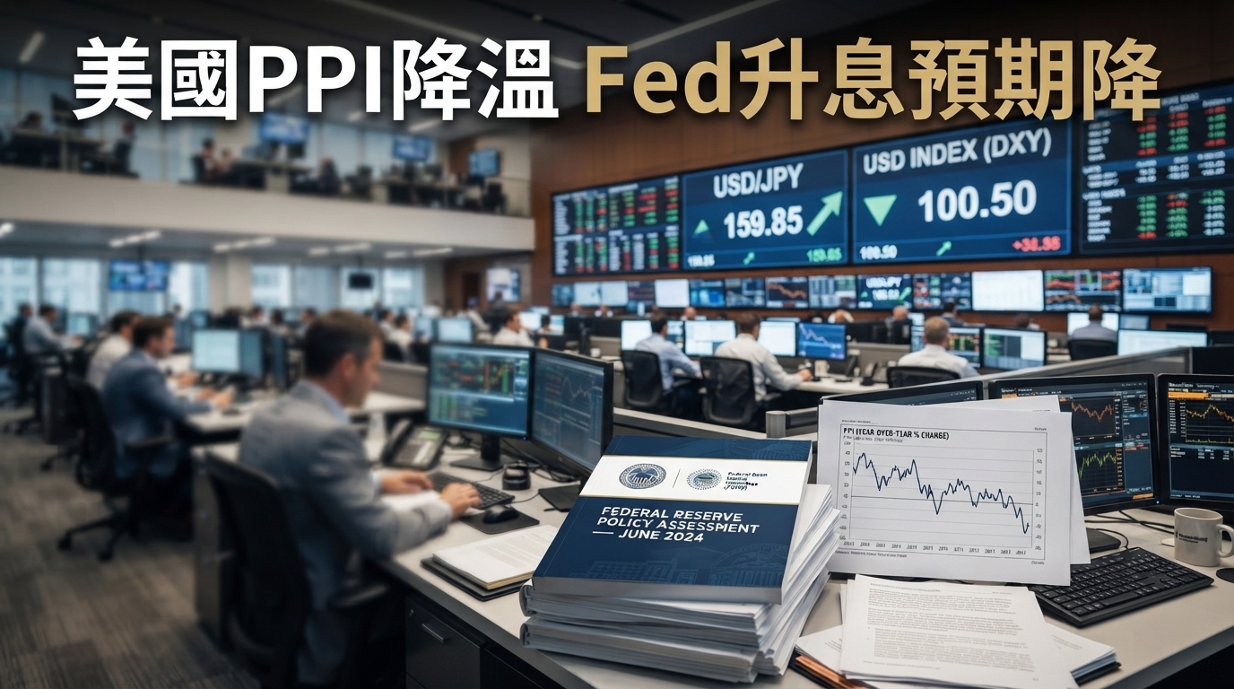美國PPI意外持平壓低Fed升息預期　美元匯率震盪，日圓逼近160關卡