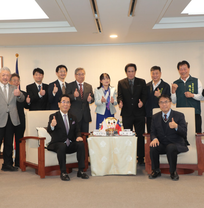 山口縣議會島田教明會長率團拜會　臺南市長黃偉哲力促深化觀光與體育多元交流