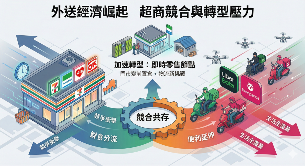 李豫伯教授：外送經濟崛起帶動零售新商業模式發展　超商營運同步承受競合轉型壓力