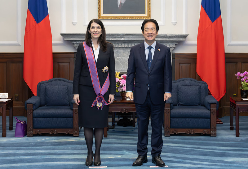 賴清德總統贈勳捷克前眾議長艾達莫娃　肯定其對深化臺捷友誼與合作的長期貢獻