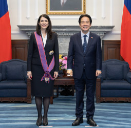 賴清德總統贈勳捷克前眾議長艾達莫娃　肯定其對深化臺捷友誼與合作的長期貢獻