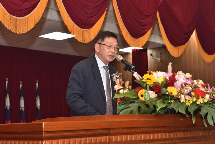臺南市政府警察局人員異動聯合交接典禮順利舉行，臺南市長黃偉哲期勉警察同仁精進治安與交通管理