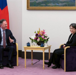 美國CIPE訪問團拜會蕭美琴副總統 聚焦社會韌性與臺灣經濟永續發展合作