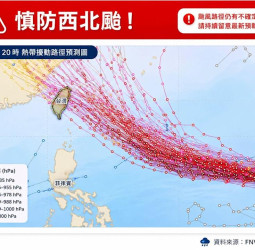 巴威颱風逼近臺灣海域　專家示警西北颱風險升高　全臺恐受外圍環流影響