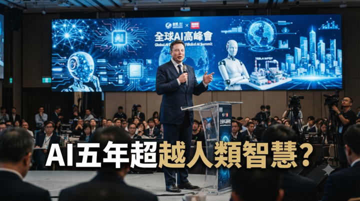 馬斯克預測AI五年超越全人類智慧　人形機器人改變全球經濟與工作模式引發熱議