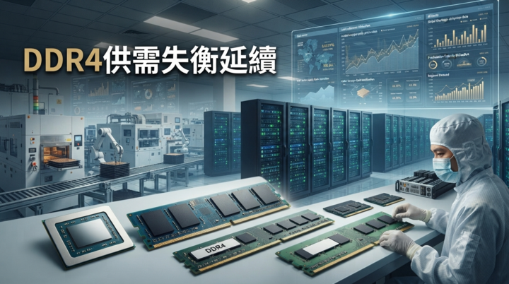 臺灣記憶體市場展望｜宇瞻：DDR4供需失衡延續至2027年中 定價權逐步轉向臺灣