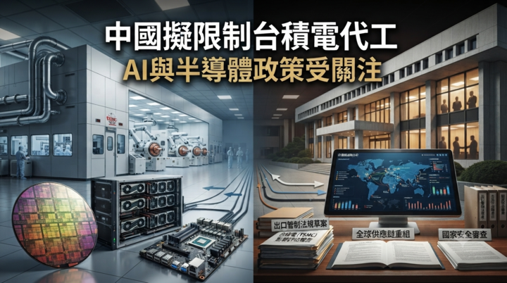 中國擬修訂科技出口管制政策　傳限制企業委託台積電代工、AI模型與海外併購引關注