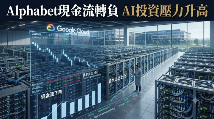 Alphabet現金流首度轉負掀AI投資警訊　Google Cloud成長難抵資本支出壓力、美國科技巨頭迎財報考驗