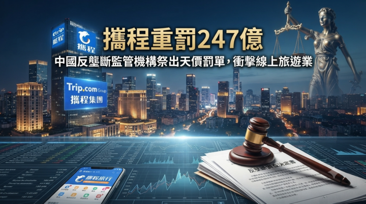中國重罰攜程247億元人民幣！官方認定壟斷線上旅遊市場　最低價政策與獨家合作爭議一次看
