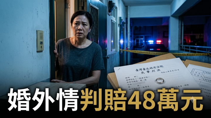 新竹婚外情糾紛判決出爐！小三涉恐嚇正宮揚言殺人、闖住宅宣示主權 判賠48萬元
