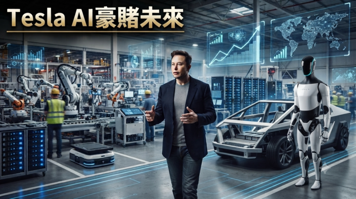 Tesla第二季財報獲利不如預期！AI投資壓縮獲利　Optimus、Robotaxi成馬斯克下一場豪賭