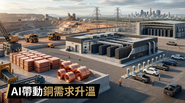 全球銅價走勢受矚目　AI資料中心與國防需求帶動　銅市場成投資新焦點