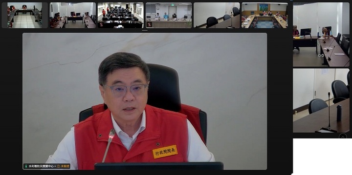 經濟部災害緊急應變小組26日8時提升一級開設　行政院長卓榮泰親視察勉勵同仁做好應變工作