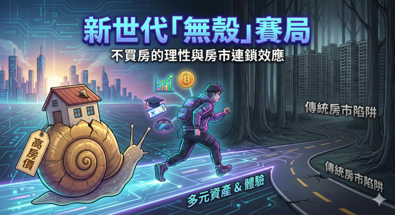 李豫伯教授：新世代的「無殼」賽局觀察　解析年輕人不買房如何重塑房市結構與經濟連鎖效應
