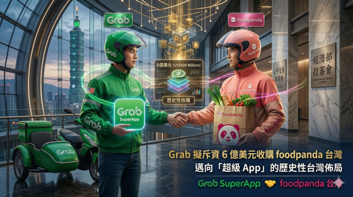 Grab擬斥資6億美元收購foodpanda臺灣　面臨中資疑慮監管變數成關鍵挑戰