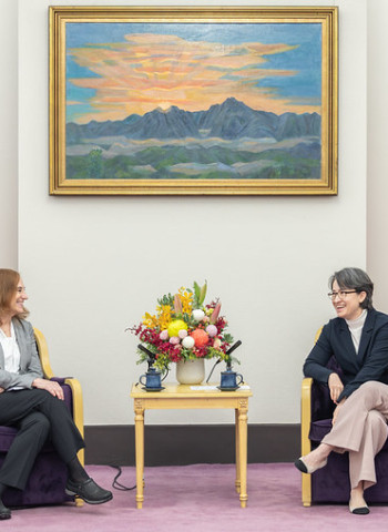 蕭美琴副總統接見德國馬歇爾基金會訪團　以韌性為核心攜手臺美歐民主夥伴深化合作