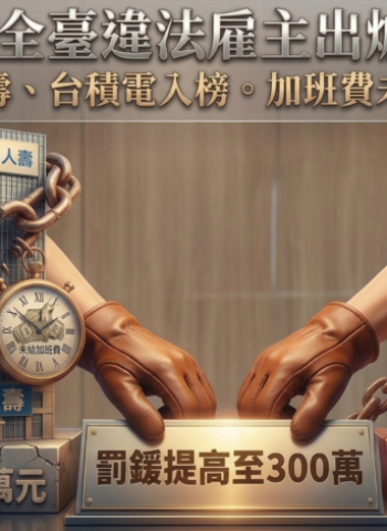 全臺十大違法雇主名單公布：南山人壽居冠、台積電入榜，勞團指出未給加班費仍是最大宗問題，盼修法提高罰責